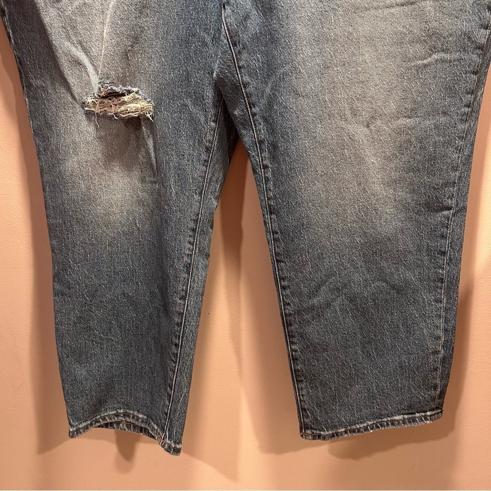 Madewell The Plus Mid-Rise Perfect Vintage Jean 28W in Light Wash Distressed NWT - Picture 7 of 16